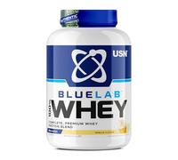 USN Blue Lab Whey - Boisson Protéinée en Poudre, Protéines de Lactosérum & BCAA, Prise de Masse & Récupération, Shaker Post-Entraînement, Saveur Vanille, 2 kg, NBLW13