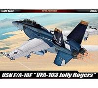 USN F / A-18F VFA-103 Jolly Rogers Fighter Plastique Kit 1:72 Model Academy