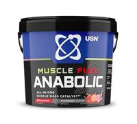 USN Muscle Fuel Anabolic Fraise Tout-en-un Shake de Protéines en Poudre (4kg) : Poudre protéinée anabolique pour la prise de muscle - Nouvelle formule améliorée. 4000g (Pack of 1)