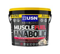 USN Muscle Fuel Anabolic - Protéines en Poudre pour Shaker Protéiné, Musculation, Saveur Cookies & Cream, 4 kg, MUS036