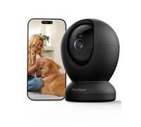 usogood 4MP Caméra Surveillance WiFi 5Ghz & 2,4Ghz, 360° Caméras de Surveillance Babyphone Caméra avec Détection Humaine/Mouvement/Son, Suivi Intelligent, Vision Nocturne, Audio Bidirectionnel, Noir