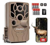 usogood Caméra de Chasse 48MP 4K,WiFi Bluetooth Camera de Chasse Connectée Telephone Surveillance Extérieure, Détection de Mouvement PIR Vision Nocturne Infrarouge,Carte Mémoire 32 Go et 8 Piles AA Br