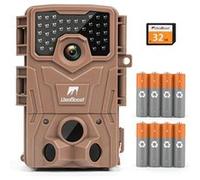 usogood Camera de Chasse,4K 30fps Infrarouge Vision Nocturne Animaux, Camera de Surveillance Exterieur Étanche No Glow Invisible avec 8 Piles et Carte Mémoire