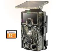 usogood Caméra de Chasse Solaire 4K 48 MP avec Batterie Lithium 2600 mAh, Camera Vision Nocturne Animaux et Détection de Mouvement - Étanchéité IP66, Camera Chasse Incluse Carte Mémoire 32 Go