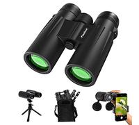Usogood Jumelles 12 x 50 pour Adultes avec Trépied, Jumelles Compactes étanches pour Observation des Oiseaux, Randonnée, Voyages, Adaptateur de Jumelles Intelligent pour la Photographie