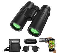 Usogood Jumelles compactes HD 10 x 42 pour Adultes, prismes BAK4, objectifs FMC, Jumelles étanches pour l'observation des Oiseaux, la randonnée, l'observation de la Faune avec Adaptateur téléphonique
