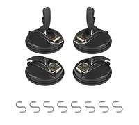 USOHJZ 4Pcs Heavy Duty Suction Cup Anchor Vacuum Suction Cup with Hooks for Fixing Car Awnings, Smoothing on Glass/Tiles