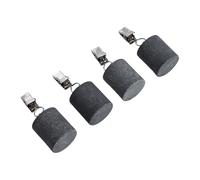 USOHJZ Poids de Couverture Table en marbre, 8 pièces, antidérapants, for Rideau extérieur, Pierres Douche, Poids Suspendus, Clips(Black)
