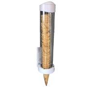 USOHJZ Porte-Cône à Glace Distributeur universel de cônes de crème glacée, support de cône de gaufre, Tube de rangement en plastique