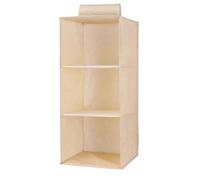 USOHJZ Sac de Rangement Suspendu for Garde-Robe, tiroir intercalaire, Organisateur de vêtements, étagères de Rangement Pliables, Organisateur de Placard(Beige 3-Layer)