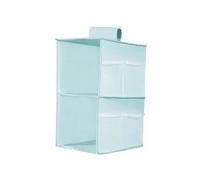 USOHJZ Sac de Rangement Suspendu Multicouche for Garde-Robe, Organisateur de vêtements, sous-vêtements Pliables, Soutien-Gorge, Chaussettes, Sac Suspendu, Organisateur de Placard(Blue 2Layer)
