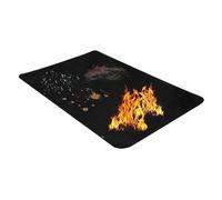 USOHJZ Tapis de Gril résistant à la Chaleur for extérieur, Double Face, imperméable, Ignifuge et l'huile(165x99cm)