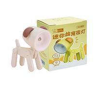 Usper Mini lampe de bureau LED mignon petit support de téléphone, chien, dinosaure, cerf, lapin, veilleuse réglable, table de lecture portable, lampe de chevet pliable pour enfants et étudiants