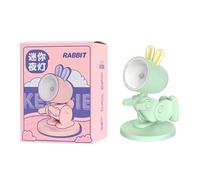 Usper Mini lampe de bureau LED mignon petit support de téléphone, chien, dinosaure, cerf, lapin, veilleuse réglable, table de lecture portable, lampe de chevet pliable pour enfants et étudiants
