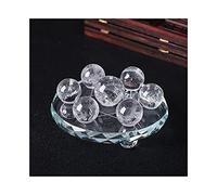 Uspick Belle pierre de cristal boule de cristal de quartz transparent naturel Reiki curatif guérison manuel boule de polissage décoration de la maison ornements (couleur : 2 cm 6 x 3 cm 1 pièces