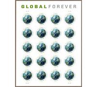 Usps Global Forever Sheet 20 - Timbre de la Terre (Original Global Forever Stamps)