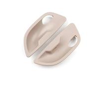USQBUZHHK Poignée Porte intérieure LHD RHD Poignée Porte Intérieure Couvercle Cuve pour B&MW Série 5 F10 F11 F18 2010-2017(2 pcs Beige White)