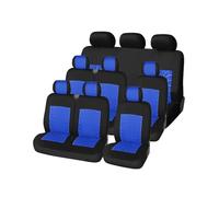 USQBUZHHK Protections siège 2 + 1 Housses Siège Auto Protecteur pour VW pour Transporter LT T4 T5(Blue 9pcs)