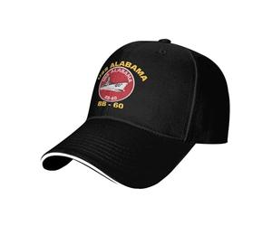 USS Alabama Bb-60 Unisexe Casquette-Hip Hop Séchage Rapide Strapback Cap Réglable Casquette De Baseball pour Pêche Golf Camping