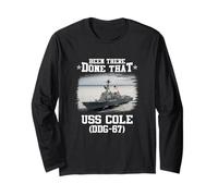 USS Cole DDG-67 Destroyer Class Veterans Day Cadeau de fête des pères Manche Longue