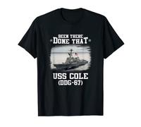 USS Cole DDG-67 Destroyer Class Veterans Day Cadeau de fête des pères T-Shirt