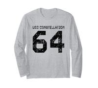 USS Constellation CV-64 Porte-Avions Style Vieilli Manche Longue