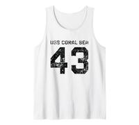 USS Coral Sea CV-43 CVA-43 Sac de Transport pour Avion Style Vieilli Débardeur