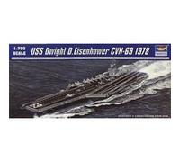 Trumpeter Kit de maquette USS Dwight D. Eisenhower CVN-69 (1978) 1:700 TR05753