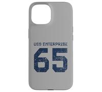 USS Enterprise CVN-65 Porte-Avions Style Vieilli Coque pour iPhone 15