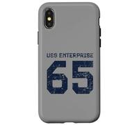 USS Enterprise CVN-65 Porte-Avions Style Vieilli Coque pour iPhone X/XS
