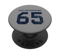 USS Enterprise CVN-65 Porte-Avions Style Vieilli PopSockets PopGrip Adhésif