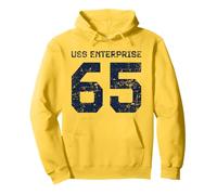 USS Enterprise CVN-65 Porte-Avions Style Vieilli Sweat à Capuche