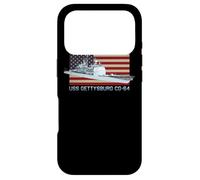 USS Gettysburg CG-64 Diagramme de Navire Drapeau américain Coque pour iPhone 17 Pro