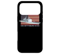 USS Gettysburg CG-64 Diagramme de Navire Drapeau américain Coque pour iPhone 17 Pro Max