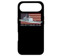 USS Gettysburg CG-64 Diagramme de Navire Drapeau américain Coque pour iPhone Air
