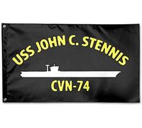 USS John C Stennis CVN-74 Drapeau 0,9 x 1,5 m Impression simple face Welcome Family Flag Banner