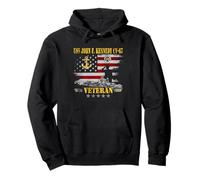 USS John F. Kennedy CV-67 Drapeau Vintage Patriotique Sweat à Capuche