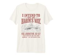 USS Johnston dans Harms Way WWII History T-Shirt Haut de Gamme