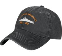 USS New Mexico Bb-40 Homme Femme Casquette Trucker Stylée Chapeau De Cowboy sans Déformation Casquette De Baseball pour Toutes Les Saisons Running Été