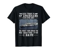 USS Saratoga CV-60 Porte-Avions Sailor Veterans Day Papa T-Shirt