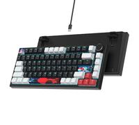 Ussixchare Clavier de jeu mécanique à 75 % avec joint d'étanchéité, clavier filaire personnalisé remplaçable à chaud, bouton rétroéclairé RVB, clavier TKL pour PC, ordinateur portable, Windows Gamer
