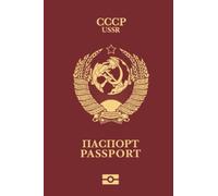 USSR Passport: Soviet design Notebook with 100 pages