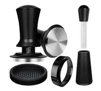 Ustensile À Café En Acier Inoxydable, Marteau À Pression, Poudre Libre, Aiguille, Anneau De Poudre, Outils Professionnels Pratiques, 4 Pièces(Black 53MM-4 Pcs)