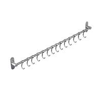 ustensile à suspendre Rack avec 12 crochets amovibles à ongles gratuit par Kelelife, mural en acier inoxydable Manteau Chapeau Rack ustensile de cuisine Crochets cintres dans de cuisine ou de salle