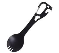 Ustensile de camping Spork en acier inoxydable avec cuillère fourchette ouvre-bouteille 5 en 1 ustensiles de camping multifonctionnels cuillère multifonctionnelle