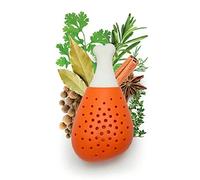 Ustensile de cuisine amovible en silicone orange pour soupe créative, simulation de jambe de poulet ragoût, épices, assaisonnement filtre,