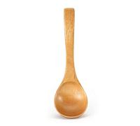 Ustensile de cuisine, louche en bois naturel, bonne ténacité pour cuisiner ou servir la soupe pour le restaurant(wood spoon)