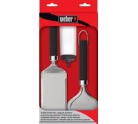 Weber Grill Kit 3 ustensiles Initial pour plancha – spatule, grattoir, flacon souple