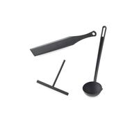 Ustensiles à crêpes - CHEVALIER DIFFUSION - Set de 3 - Nylon résistant - Louche, étaleur, spatule - Multicolore