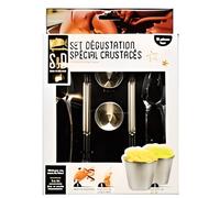 COOK CONCEPT Saveur et Dégustation KU6098 Ustensile à Crustacés 10 Pièces Acier Inoxydable 17,5 x 4,6 x 26 cm